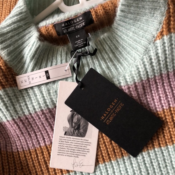 NWT Halogen X Atlantic Pacific Knit Sweater Size XS - Picture 6 of 6